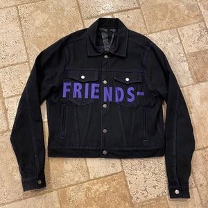 RARE Vlone Friends Black / Purple Denim Jacket